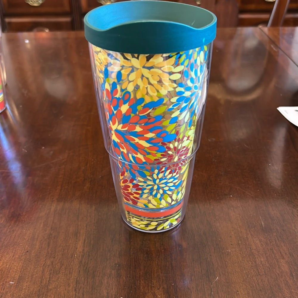 One 24 oz Tervis Fiesta Tumbler